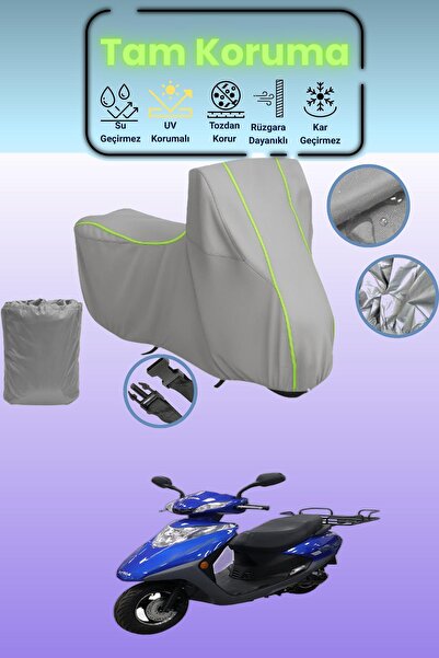Dokaca Neo غطاء دراجة نارية رمادي نيون قماش مجدّل كينج موتور سبيكا 50 متوافق،...