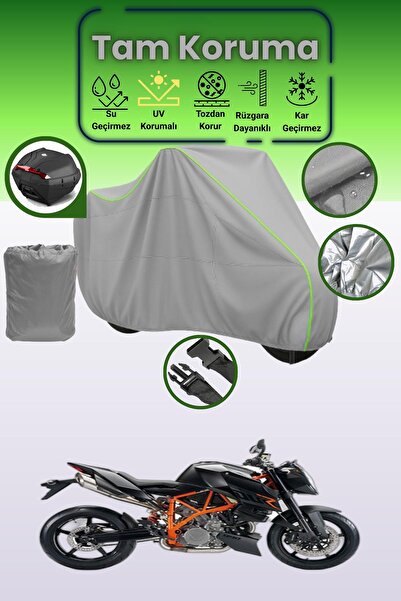 Dokaca Neo حقيبة خلفية رمادية نيون قماش مجدّل متوافقة مع KTM 990 Super Duke، ...