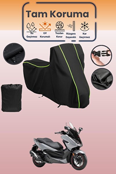 Dokaca Neo غطاء محرك متوافق مع هوندا فورزا قماش مجدّل باللون الأسود النيون، غ...