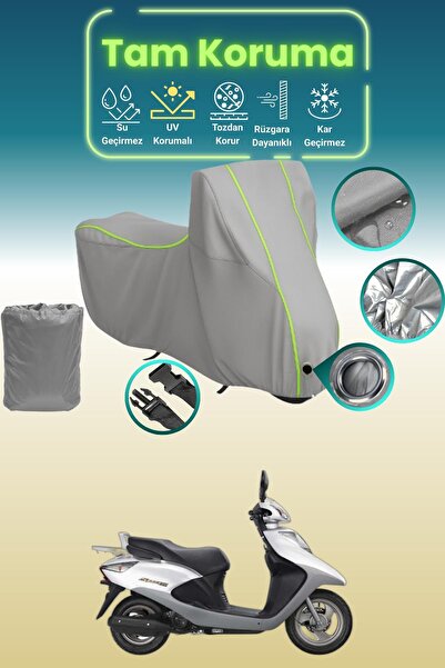 Dokaca Neo غطاء محرك متوافق مع هوندا سبيسي قماش مجدّل باللون الرمادي النيون، ...