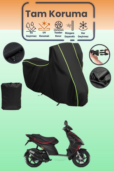 Dokaca Neo غطاء محرك متوافق مع Black Neon قماش مجدّل Piaggio NRG Power 50، غط...