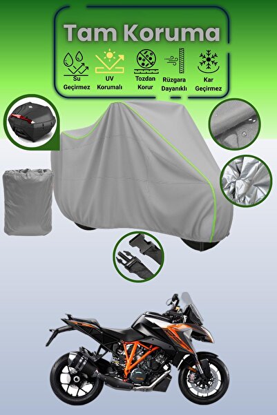 Dokaca Neo حقيبة خلفية رمادية نيون قماش مجدّل متوافقة مع KTM 1290 Super Duke ...