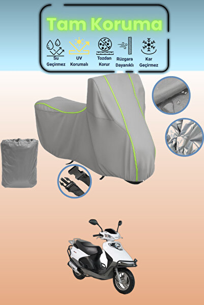 Dokaca Neo غطاء دراجة نارية متوافق مع Gray Neon قماش مجدّل Kuba VN50 Pro، غطا...