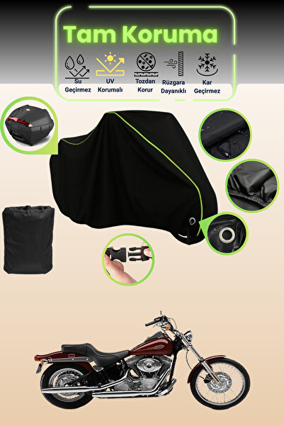 Dokaca Neo حقيبة خلفية سوداء نيون قماش مجدّل متوافقة مع ماركة هارلي ديفيدسون ...