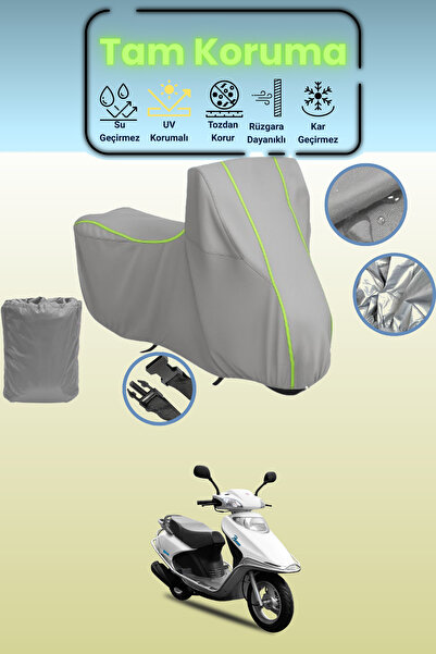 Dokaca Neo غطاء دراجة نارية رمادي نيون قماش مجدّل يوكي TB100T3E بيكاسو 100 مت...