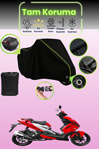 Dokaca Neo حقيبة خلفية وقفل أسود نيون قماش مجدّل متوافقة مع يوكي إيمولا 125، ...