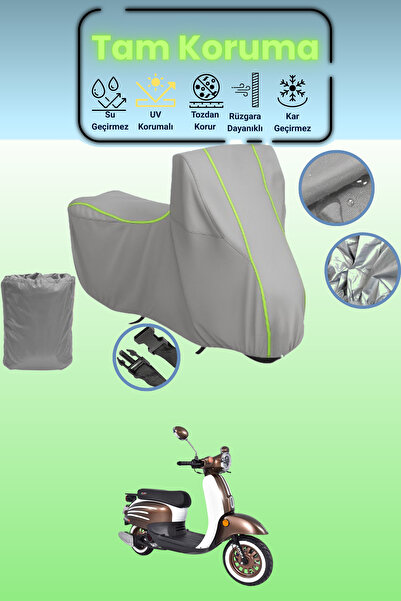 Dokaca Neo غطاء دراجة نارية متوافق مع غراي نيون قماش مجدّل أورورا دازل 50، غط...
