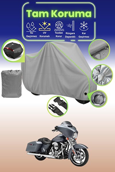 Dokaca Neo حقيبة خلفية رمادية نيون قماش مجدّل متوافقة مع حقيبة هارلي ديفيدسون...