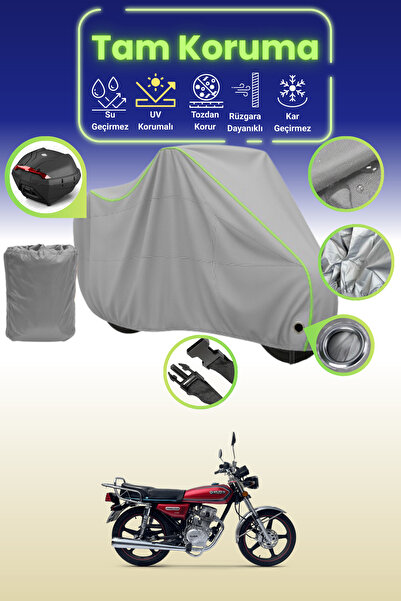 Dokaca Neo غطاء دراجة نارية رمادي نيون قماش مجدّل متوافق مع Kuba Prince 50، غ...