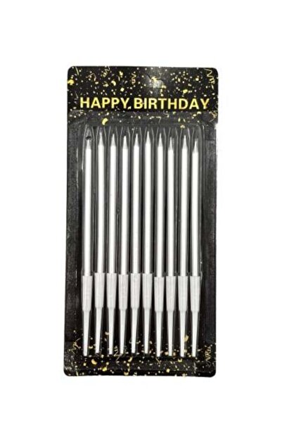 KSD شموع كعكة عيد الميلاد الرمادية