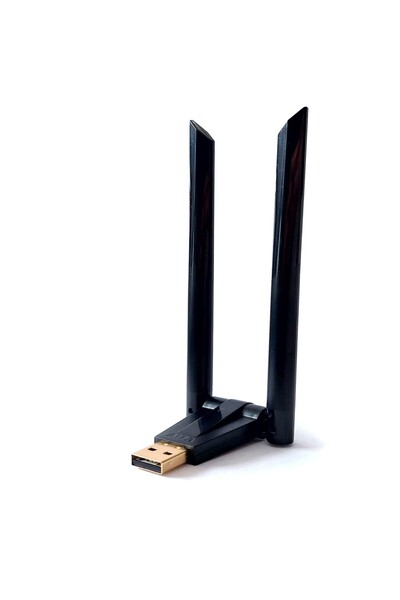 PrimeX Plus TRIO W136 300 Mbps Kablosuz Wifi Adaptör, Çift Antenli Wifi Adapt...