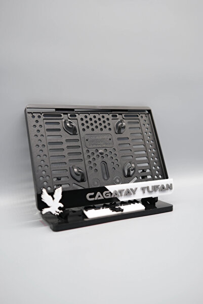 Plakam54 SİYAH BEYAZ TARAFTAR 3D KABARTMALI KİŞİYE ÖZEL İSİMLİ PLEKSİ MOTOR P...