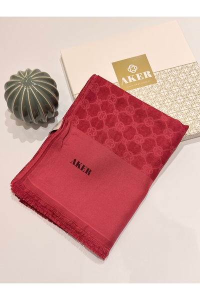 Aker Elegance Monogram Şal