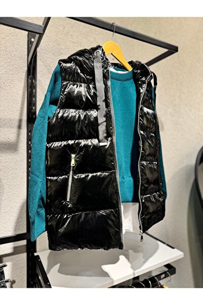 ESDİVABUTİK PARLAK ŞİŞME YELEK