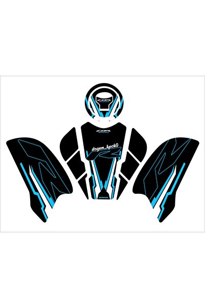 Honda Cbr 650R Tank Pad Mavi Siyah