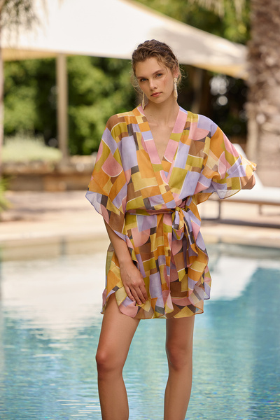 Dahlia Bianca Liza Kısa Kimono