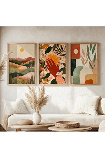 woodhomeworks 3 Piece Painting with Wooden Frame