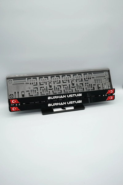 Plakam54 BAYRAKLI KİŞİYE ÖZEL İSİMLİ PLEKSİ ARABA PLAKALIĞI