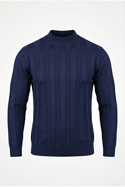 viyamen Men's Half Turtleneck Knitwear Sweater