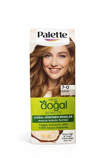 PALETTE NATURAL COLORS Palette Natural Saç boyası Kalıcı Doğal Renkler 7-0 Ku...