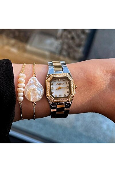 Louis Nice A very elegant women's watch in silver and gold