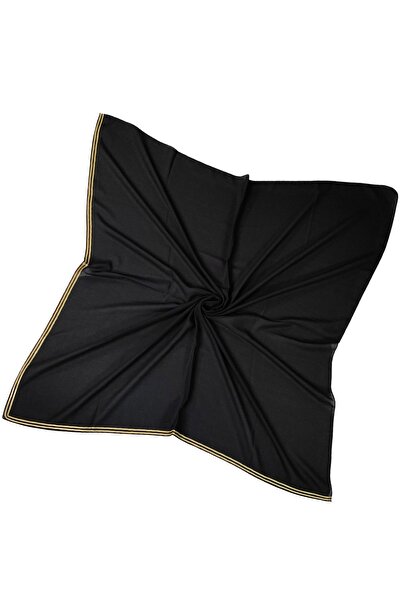 coconutscarfs Coconut Yellow Piped Medina Silk Solid Color Scarf 100X100 cm –...