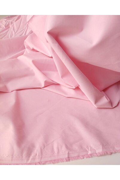 Kumaş Parça Cotton Poplin Fabric in Light Pink Color (Width 145 cm X Length 2...