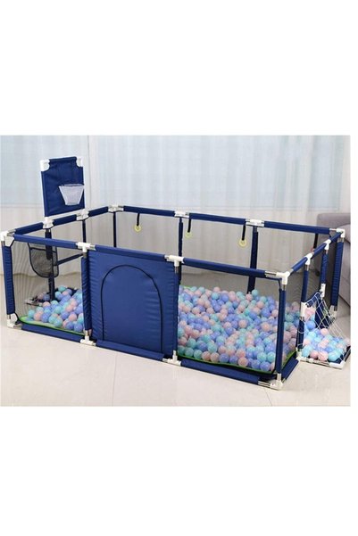 LAOBAN Children's play game fence indoor baby toddler safety fence baby crawling playground BLUE