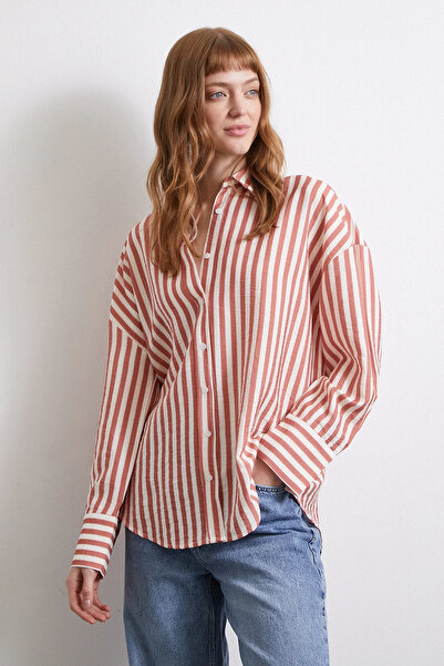 TRENDQUEL Striped t sleeve shirt tile