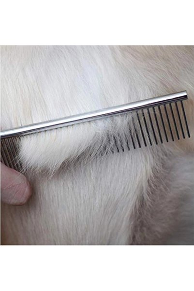 Mixpet Cat Dog Stainless Steel Needle Grooming Comb 19X5 cm