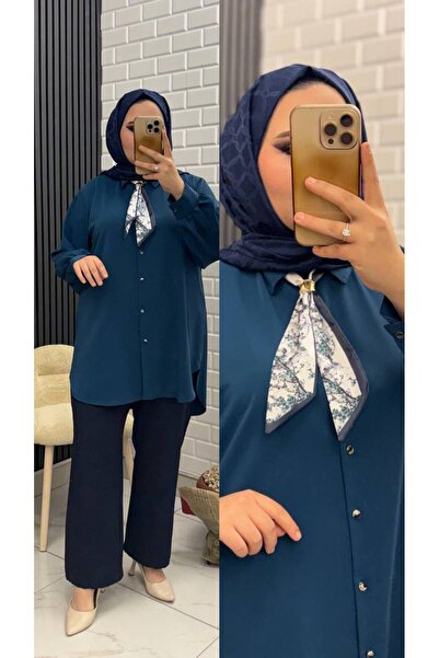 İLGEN TEKSTİL Flurali Non-Slip Non-Stick Shirt and Pants Set