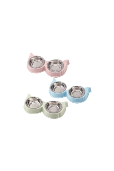 Seven Bird Beautiful double cat food bowl in multiple colors