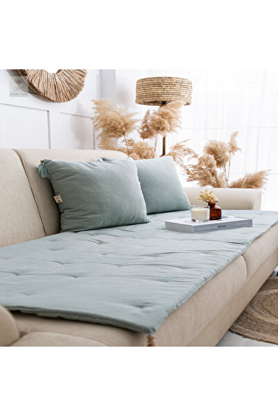 DNC HOMETEX Premium Keten Koltuk Pedi /Koltuk Şiltesi Evcil Hayvan Dostu [ÖLÇ...