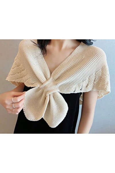 ELA Women's Fashionable Mermaid Shawl, Lightweight Knit Neckline Poncho / Sha...