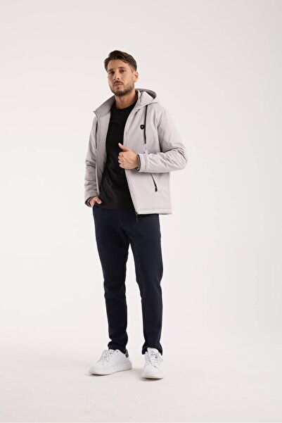 Wise Erkek Kapüşonlu Şişme Su İtici Kalın Mont