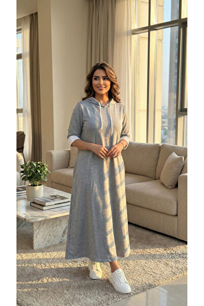 ATA7 "Sahab" Collection - Cotton Hoodie Dress