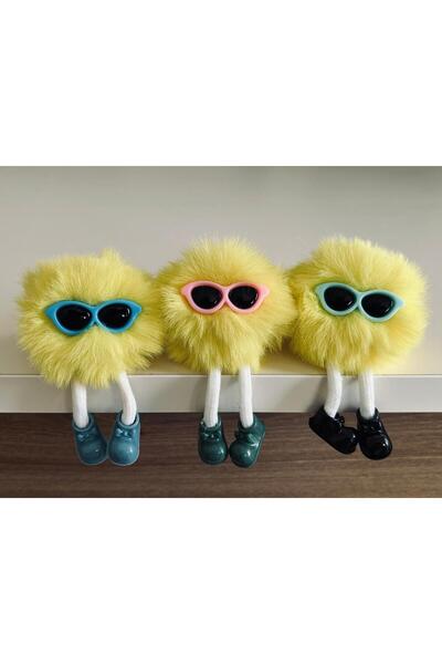 KAYLANIN DÜNYASI Plush Cute Keychain Gift Birthday Present Pompom Figure with...