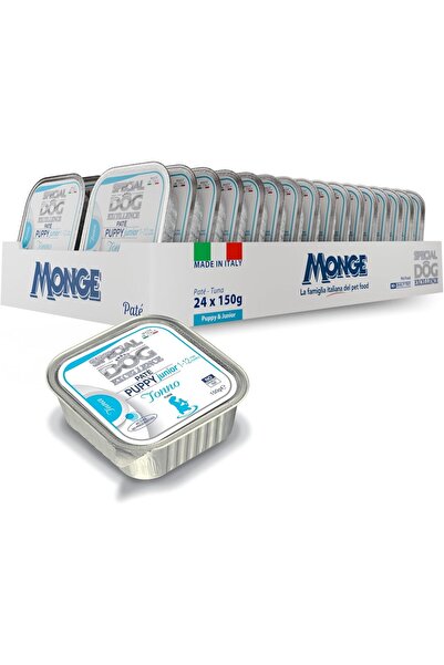 Monge Special Dog Excellence by | Puppy & Junior Wet Dog Food | with Tasty Tu...