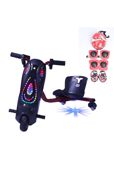 Scooter 36V Mini Electric Drift Scooter with Helmet and Guards