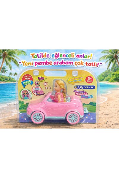 oydaş oyuncak Mini Bebekli Sevimli Araba, Kız Çocuk Oyuncağı