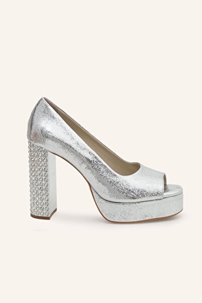 MARCATELLI Gümüş Platform Topuklu Ayakkabı