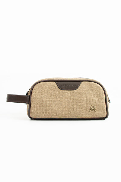 MEGA BAG Men's Leather Handheld Portfolio Bag Suitable for Shaving Travel Dai...