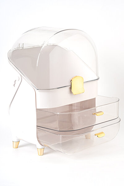 Homekolik Makeup and Jewelry Organizer with Transparent Unbreakable Lid |   C...