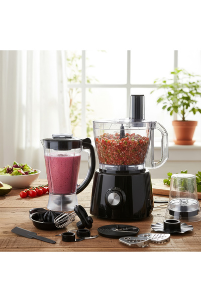 Cady One 800W multi-functional food processor with a 1.75L bowl blender and grinder