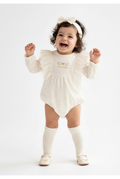 Cherub Baby Angel Ruffled Romper Bodysuit Dress