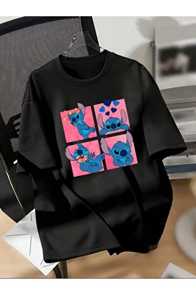 H&GHAMLEGİYİM Stitch Frame Printed T-Shirt
