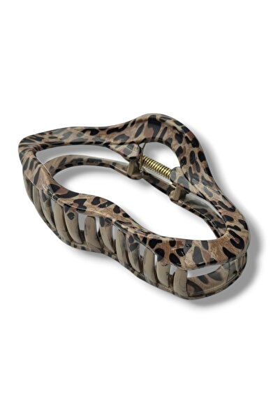 Osha Aksesuar Leopard Pattern Latch Buckle