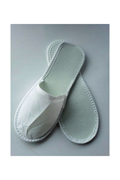 KAZAKCI REKLAM Hotel Type Fabric Slippers (Pack of 10)