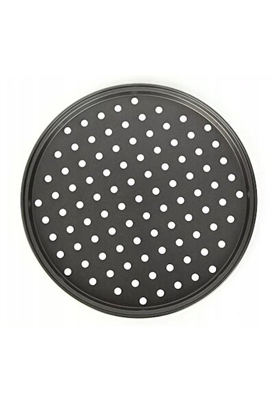 Dalip Baby Circular Pizza Tray, 32cm Diameter, Stainless Steel, Gray