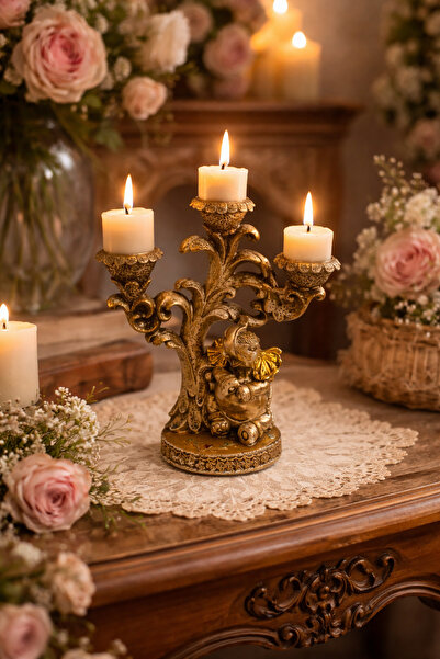 seymenbıçakçılık Fil Desenli Dekoratif Mumluk – Klasik Şamdan | Mumlar Dahil ...